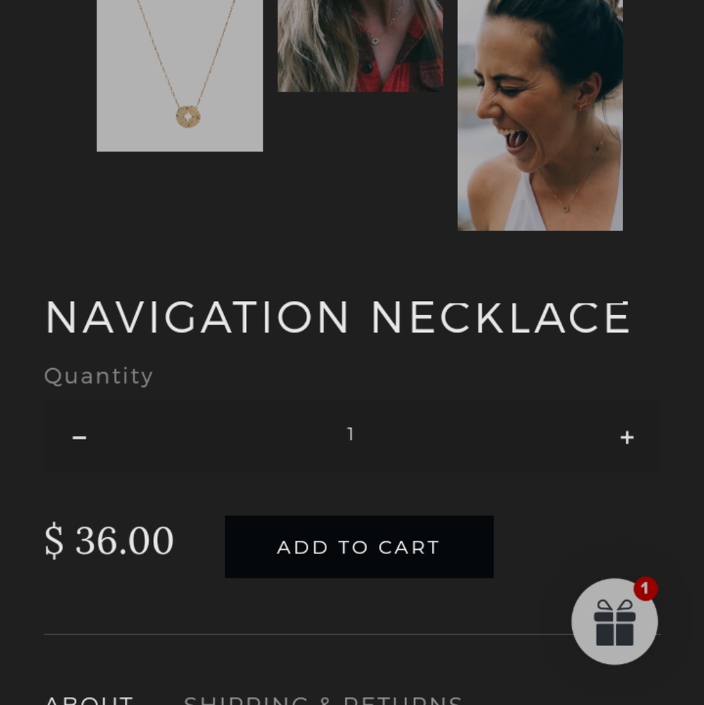 Navigation necklace